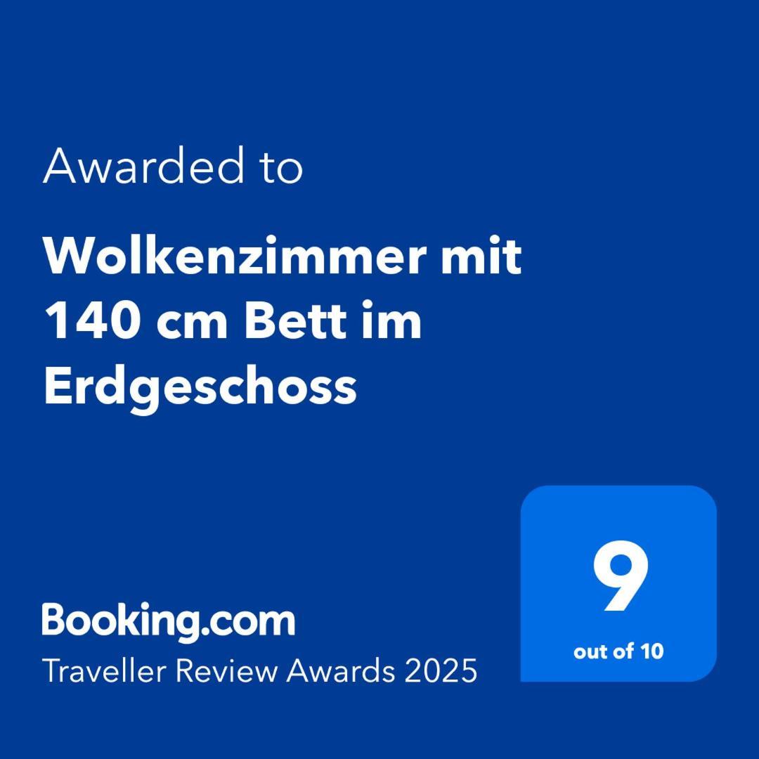 Wolkenzimmer Mit 140 Cm Bett Im Erdgeschoss Seligenstadt Extérieur photo